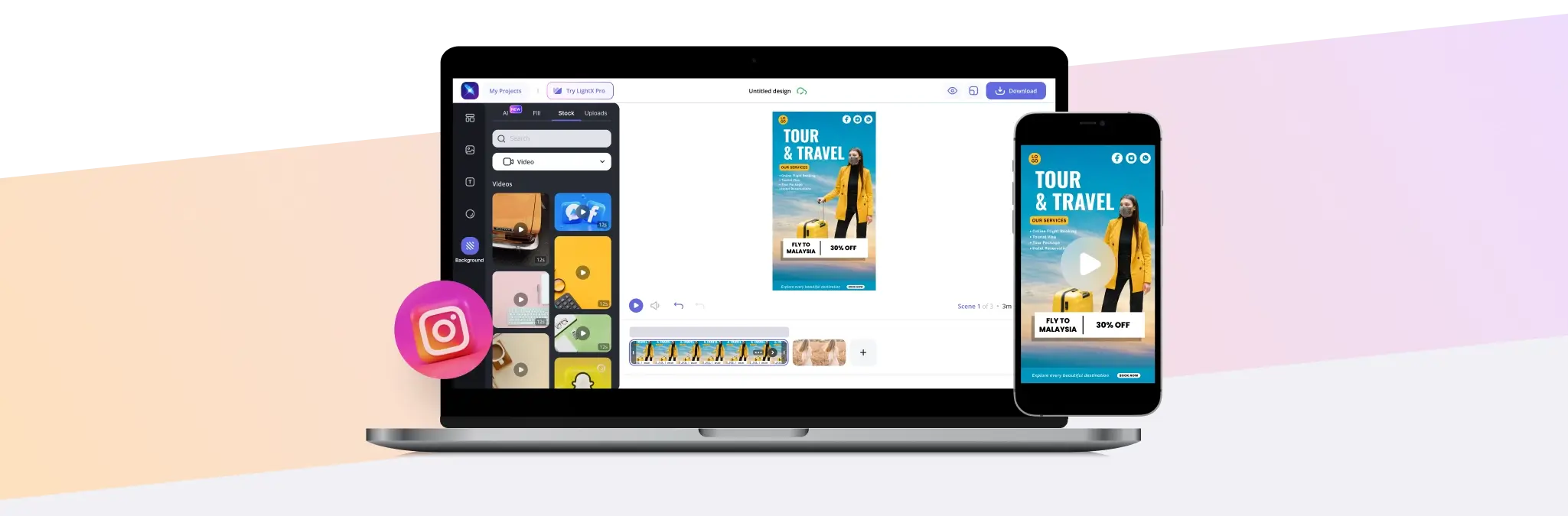 Instagram Post video graphic design