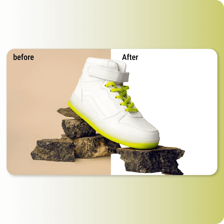 automatic cutouts used to change the background of a photo to white for free easily and quickly.