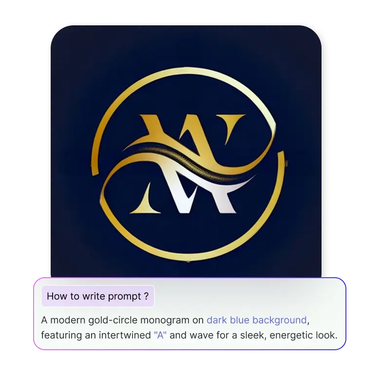 best prompts and elements for creating circle monogram using ai for customizable and professional designs.