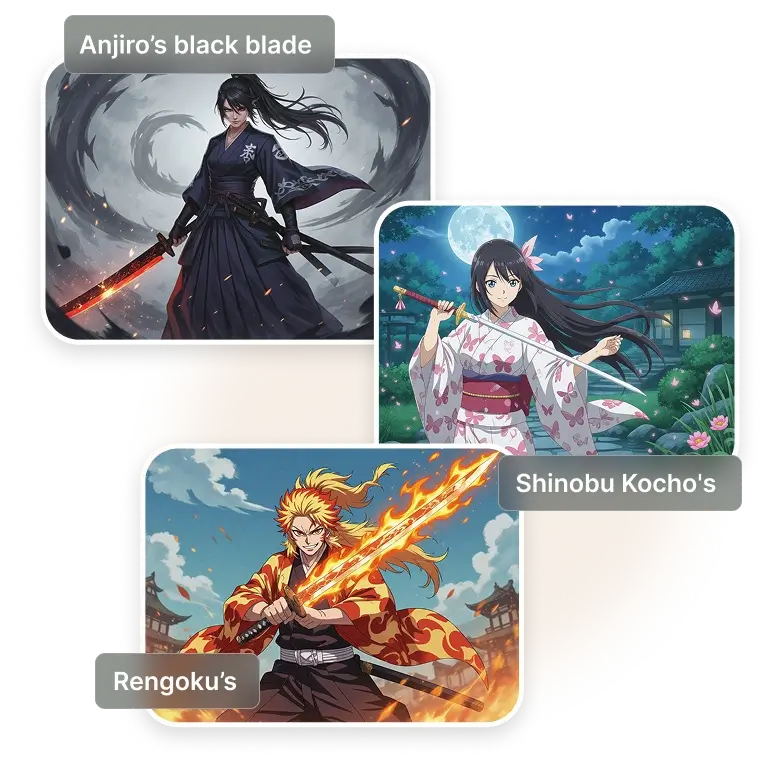 customization options to tweak demon slayer ai filters and characters for personalized looks and styles.