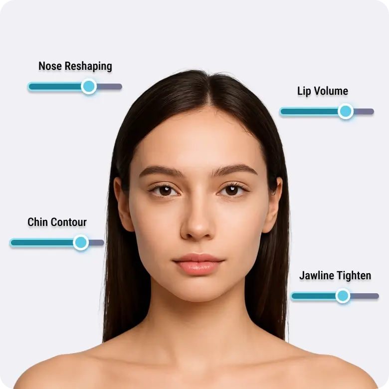 granular customization with ai face reshape app allowing precise adjustments to facial features.