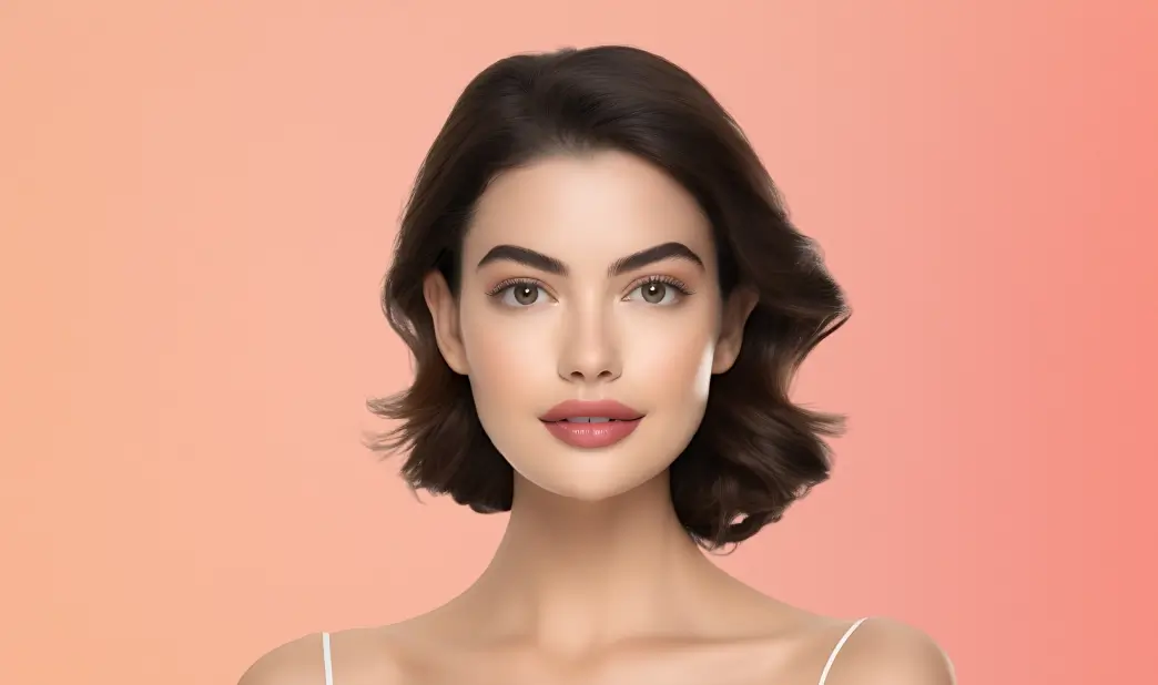 after using face slimming editor with ai to create a thinner and more defined facial appearance.