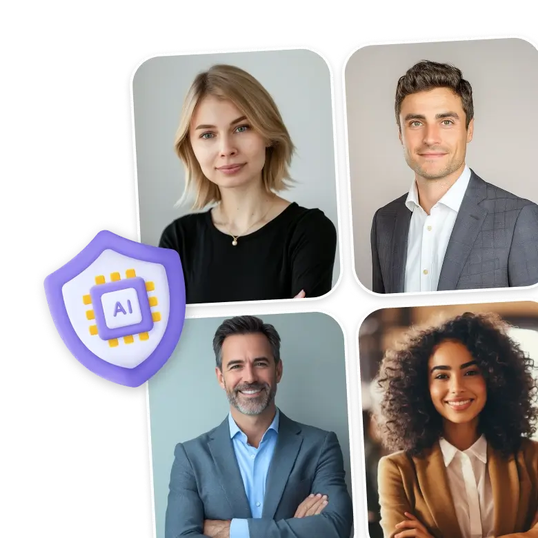 ai headshot api producing realistic results with accurate lighting expressions and poses.