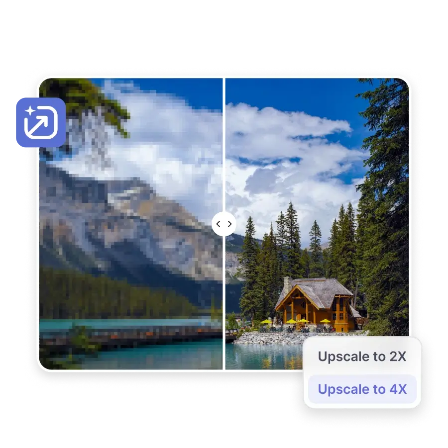 landscape photo upscaled by 4x using ai image resolution upscaler for sharper detail and clarity.