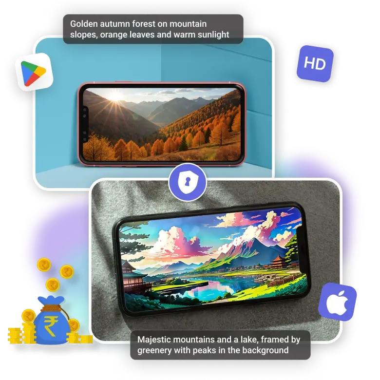 key features of the ai landscape generator, offering fast processing and HD quality for stunning visuals.