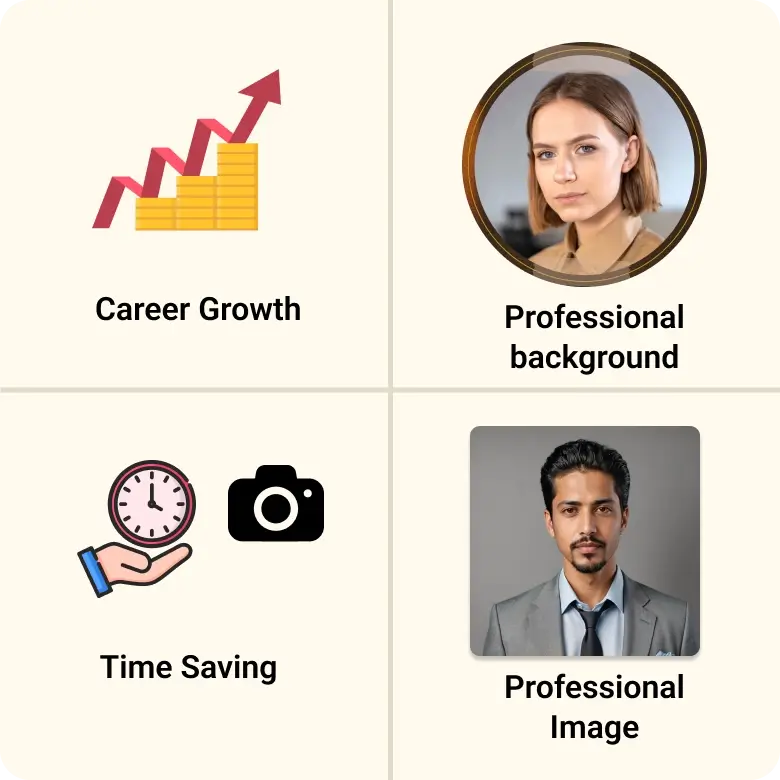 professional vs non-professional linkedin photo comparison showing the difference in style and presentation.