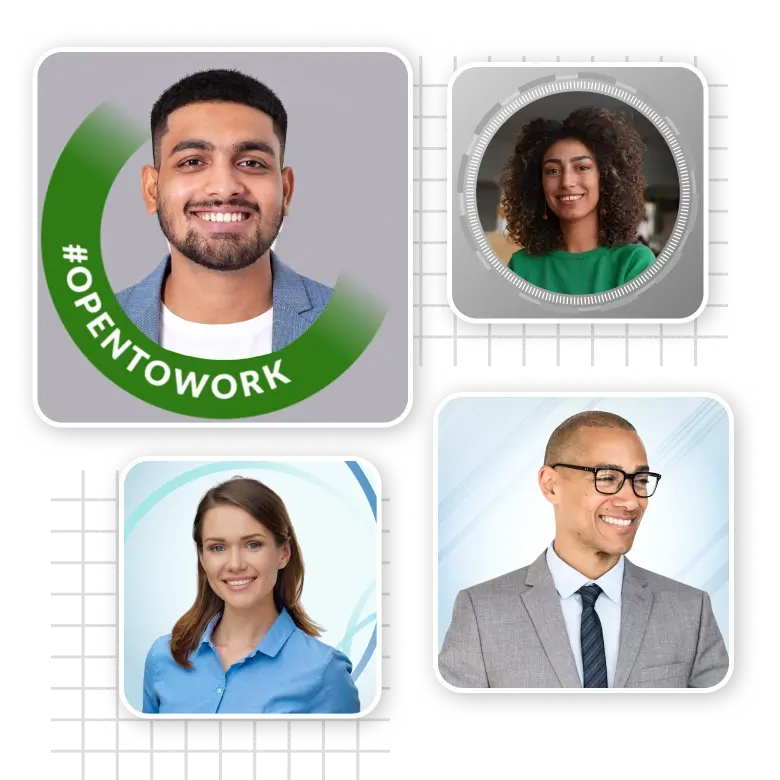 jobseekers recruiters and freelancers using LightX to create perfect linkedin profile pictures with ease.