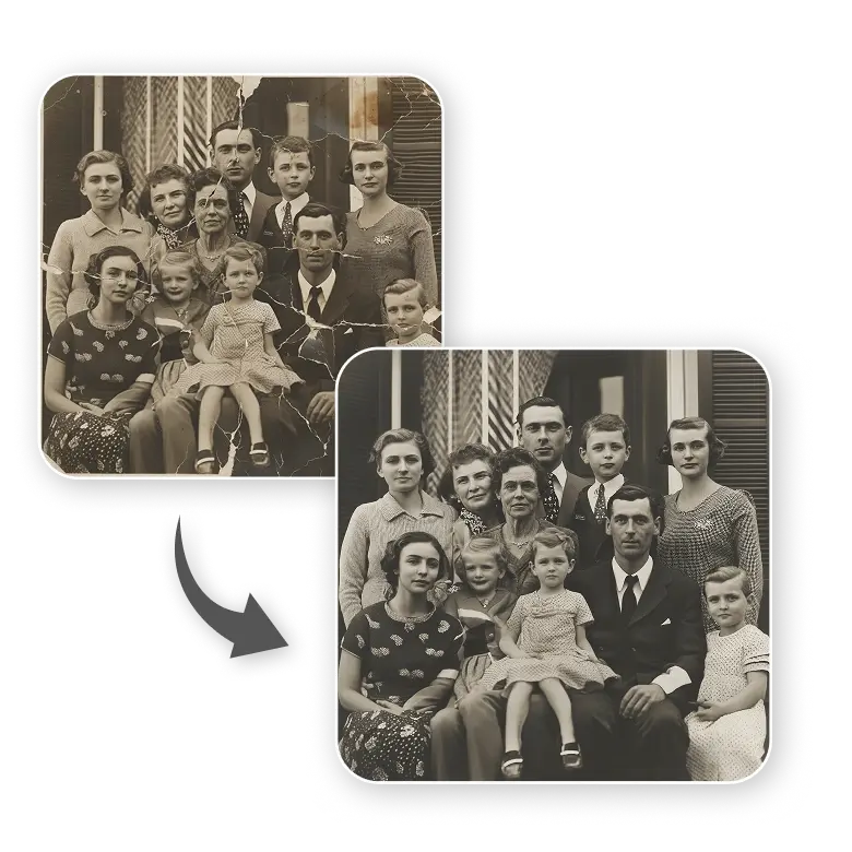 revive faces and preserve original details using ai restoration for realistic and natural results.