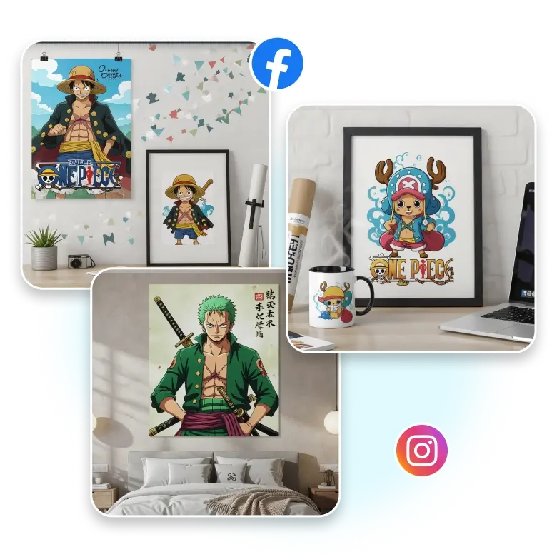 one piece style used in many ways including avatars, posters, and character creations with ai tools.