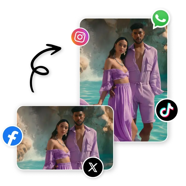 share resized instagram videos on social media platforms directly after editing.