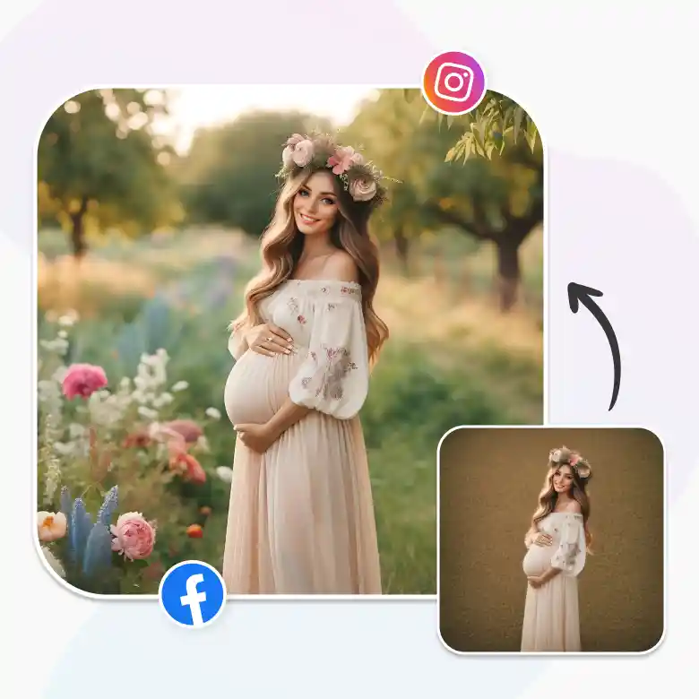 Unique AI maternity shoot ideas generated by AI.