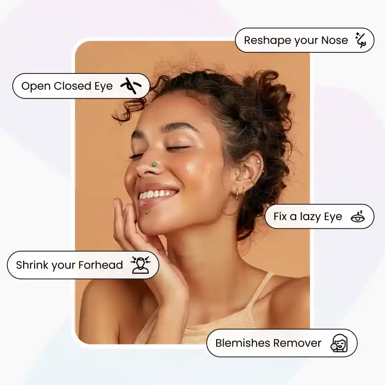 more beauty tools on LightX to edit out double chin and enhance portraits easily.