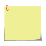 Yellow Paper And Pin