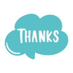 Thanks Cloud Dialogue Bubble