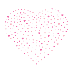 Heart Shaped Confetti Illustration