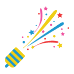 Slanting Party Popper Illustration