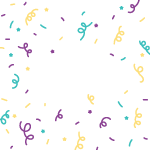 Colorful Multiple Spirals Confetti