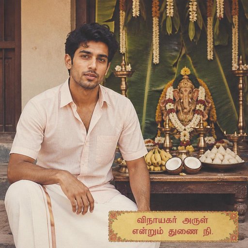 Tamil Vinayagar retro