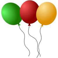 Green Red Yellow Balloons