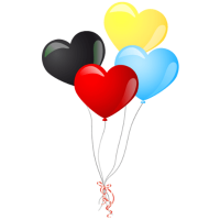 Colorful heart Balloons