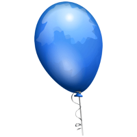 Blue Textured Balloon