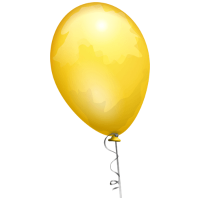 Yellow Textured Balloon