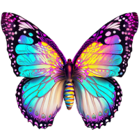 Colored Wings Butterfly