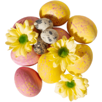 Easter Flowers with Eggs