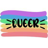 Pride Queer Text Sticker 1