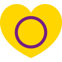 Intersex Flag Heart