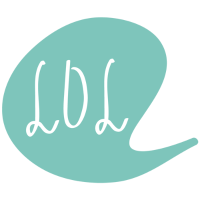 LOL blue speech bubble