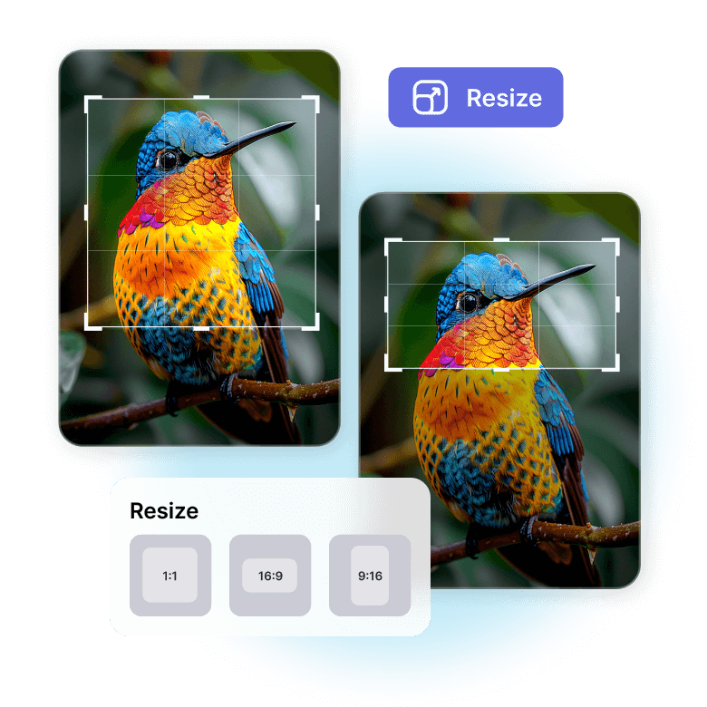 One Click JPG Resizing For Social Media Prints LightX