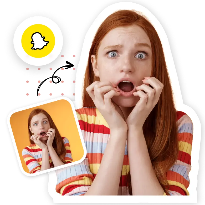 Funny on sale snap stickers