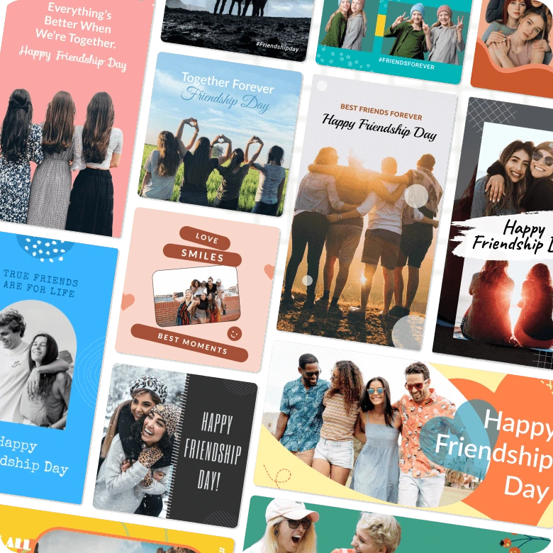 Collection of Happy Friendship Day templates