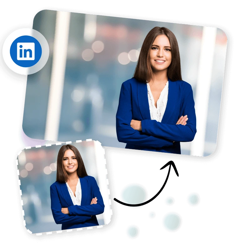 Online Free LinkedIn Image Resizer | LightX